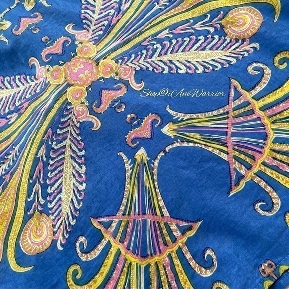 J.Crew mirrored paisley/feather cotton-silk voile pullover top *shop@iamwarrior - Picture 9 of 14